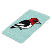 Magnet Flexible Pic à tête rouge (Côté Gauche)