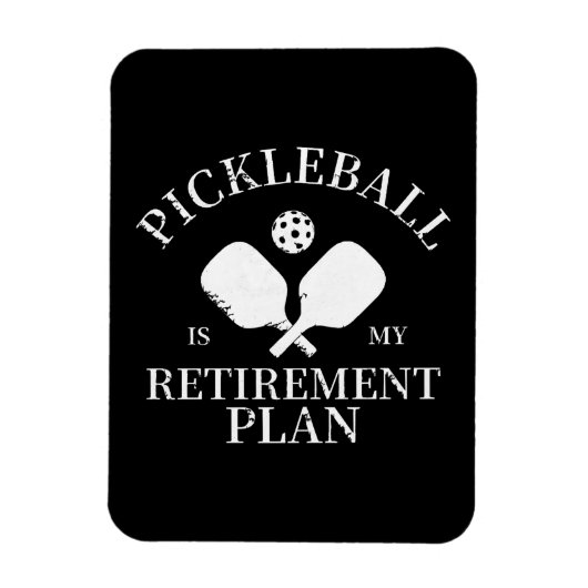 Magnet Flexible pickleball est mon projet de retraite (Vertical)