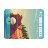 Magnet Flexible Pictured Rocks Michigan Voyage (Horizontal)