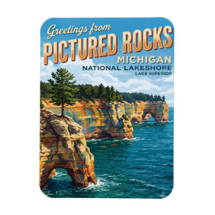Magnet Flexible Pictured Rocks National Lakeshore Michigan