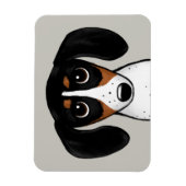 Magnet Flexible Piebald Dachshund mignon chien chiot (Vertical)