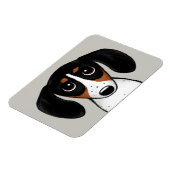 Magnet Flexible Piebald Dachshund mignon chien chiot (Côté Gauche)