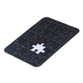 Magnet Flexible Pièce Jigsaw Puzzle manquante noir (Côté Gauche)