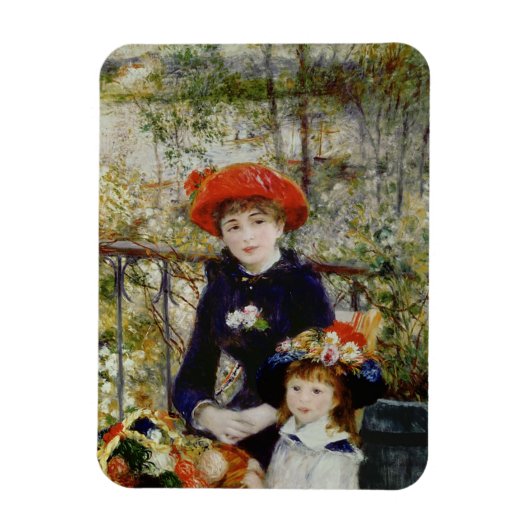 Magnet Flexible Pierre A Renoir | Deux Soeurs, ou Sur La Terrasse (Vertical)