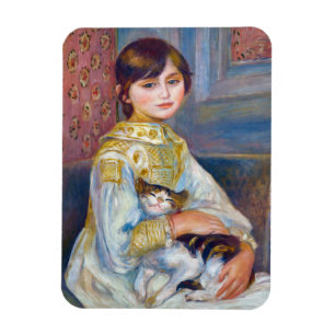 Magnet Flexible Pierre-Auguste Renoir - Enfant avec chat