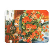 Magnet Flexible Pierre-Auguste Renoir Geraniums Et Chats (Horizontal)