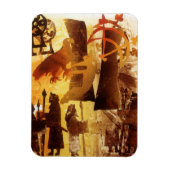 Magnet Flexible Pierre de garde et symboles (Vertical)