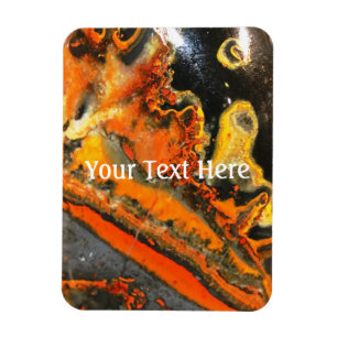 Magnet Flexible Pierres Orange Tournées