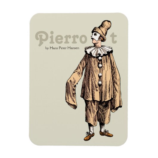 Magnet Flexible Pierrot by Hans Peter Hansen CC0176 (Vertical)