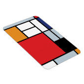 Magnet Flexible Piet Mondrian - Composition avec un grand plan rou (Côté Droit)