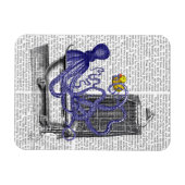 Magnet Flexible Pieuvre dans le bain 2 (Horizontal)