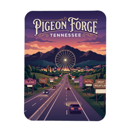 Magnet Flexible Pigeon Forge États-Unis (Vertical)