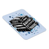 Magnet Flexible Pile de livres de voyage (Côté Droit)