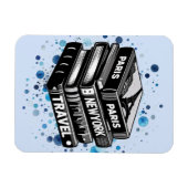 Magnet Flexible Pile de livres de voyage (Horizontal)