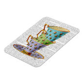 Magnet Flexible Pile De Trois Tasses Vintages (Côté Gauche)