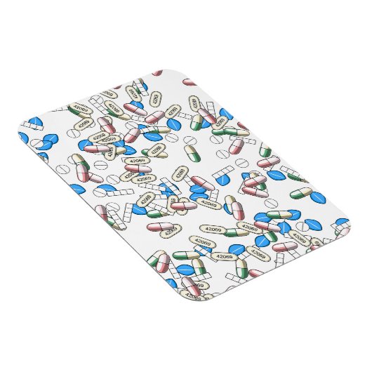 Magnet Flexible Pill Sprinkles Pattern (Côté Droit)