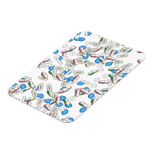 Magnet Flexible Pill Sprinkles Pattern (Côté Gauche)