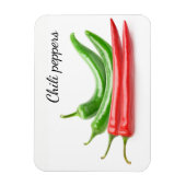 Magnet Flexible Piments rouges et verts (Vertical)