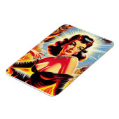 Magnet Flexible Pin-up diabolique rétro (Côté Gauche)