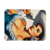 Magnet Flexible Pin-up rétro Far West (Horizontal)