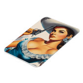 Magnet Flexible Pin-up rétro Far West (Côté Gauche)