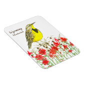 Magnet Flexible Pinceau indien Meadowlark Wyoming (Côté Droit)