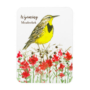 Magnet Flexible Pinceau indien Meadowlark Wyoming