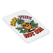 Magnet Flexible Pine Cool Soleil Chaud Vibes Rétro Ananas Été (Côté Droit)