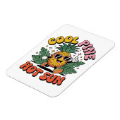 Magnet Flexible Pine Cool Soleil Chaud Vibes Rétro Ananas Été (Côté Gauche)