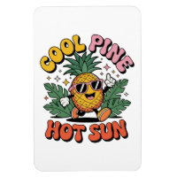 Pine Cool Soleil Chaud Vibes Rétro Ananas Été
