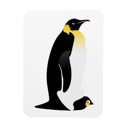 Magnet Flexible Pingouin avec son bébé (Vertical)