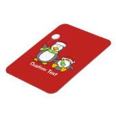 Magnet Flexible Pingouins de Noël (Côté Gauche)