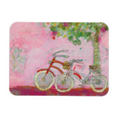 Magnet Flexible Pink Bicycles (Horizontal)