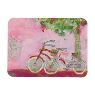 Magnet Flexible Pink Bicycles
