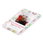 Magnet Flexible Pink & Green Nutcracker Custom Christmas Photo  (Côté Gauche)