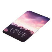 Magnet Flexible *~* Pink & Lavender Sky Purple Mountains Photo (Côté Gauche)