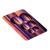 Magnet Flexible Pink Lensball California Beach Sunset (Côté Droit)