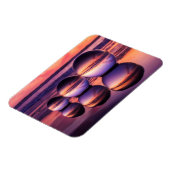 Magnet Flexible Pink Lensball California Beach Sunset (Côté Gauche)