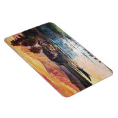 MAGNET FLEXIBLE PINK MOUNTAINS LAC ALPINE SUNSET PAYSAGE (Côté Droit)