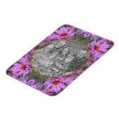 Magnet Flexible Pink New England Aster Flowers Ajouter Votre Photo (Côté Gauche)