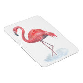 Magnet Flexible Pink watercolor Flamingo . (Côté Droit)