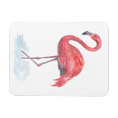 Magnet Flexible Pink watercolor Flamingo . (Horizontal)