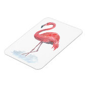 Magnet Flexible Pink watercolor Flamingo . (Côté Gauche)