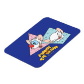 Magnet Flexible Pinky et le cerveau | Graphiques de caractères rét (Côté Gauche)