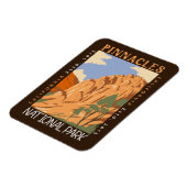 Magnet Flexible Pinnacles National Park California perturbé (Côté Gauche)