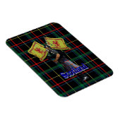 Magnet Flexible Piper écossais sur tartan (Côté Droit)
