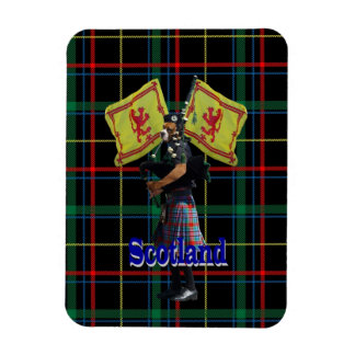 Magnet Flexible Piper écossais sur tartan