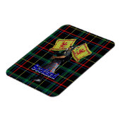 Magnet Flexible Piper écossais sur tartan (Côté Gauche)