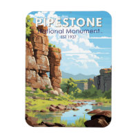 Pipestone Monument National Minnesota Travel Art