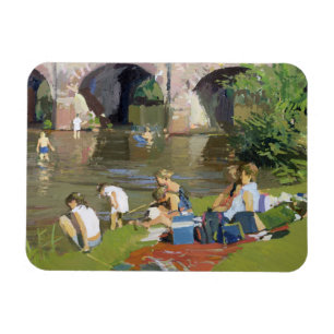 Magnet Flexible Pique-nique par la rivière Withypool